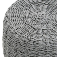 Intricate Rope Weave Design Accent Table, Gray