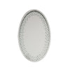 Accent Wall Mirror with Round Crystal Inserts
