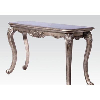 Vintage Wood Sofa Table, Platinum Gray