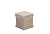 Fabric Upholstered Lift Top Storage Wooden Ottoman with Nail head Decorative Base, Beige