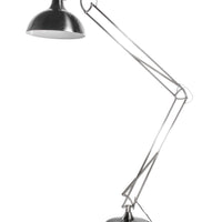 Metal Task Floor Lamp with Full Adjustable Function, Silver