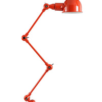 Stylish Adjustable Table Lamp with Sturdy Metal Body, Orange