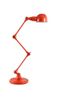 Stylish Adjustable Table Lamp with Sturdy Metal Body, Orange