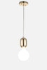 Stylish Hanging Pendant Lamp with Adjustable Wire, Gold