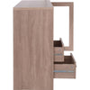 Contemporary Wooden Server with One Side Door Storage Cabinets and Two Drawers, Brown