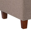Textured Fabric Upholstered Tufted Wooden Bench With Hinged Storage, Brown