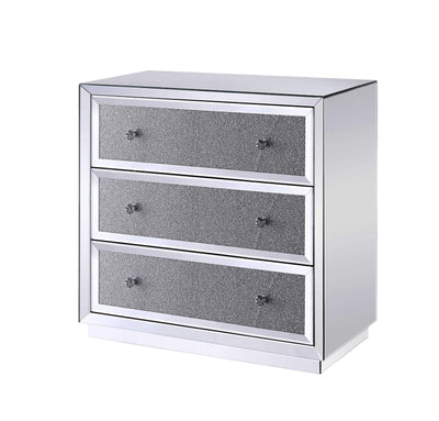 Three Drawers Wooden Cabinet, Clear