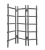 54" X 1.5" X 59" Gray Wood Blanket Rack Screen Grey