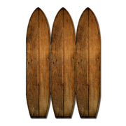 47" X 1" X 71" Coastal Brown Wood Surfboard Screen