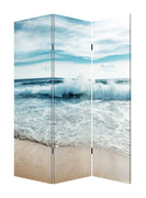 48" X 1" X 72" 3 Panel Multicolor Canvas Surf's Up Screen