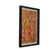14'' X 2'' X 32'' Multicolor Glass And Paper Shadow Box