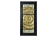 15'' X 2'' X 16'' Black And Gold Glass Shadow Box