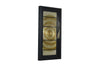 15'' X 2'' X 16'' Black And Gold Glass Shadow Box