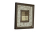 5'' X 1'' X 16'' Stunning Brown Wood Paper And Glass Shadow Box