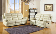 75'' X 40''  X 44'' Modern Beige Sofa With Console Loveseat