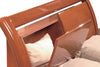 90'' X 95''  X 41'' Modern California King Cherry High Gloss Bed