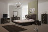 77'' X 90''  X 40'' 4pc Eastern King Modern Wenge High Gloss Bedroom Set