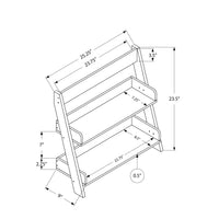 23.75" White Particle Board, MDF, and Laminate Wall Mount Shelf Bathroom Accent