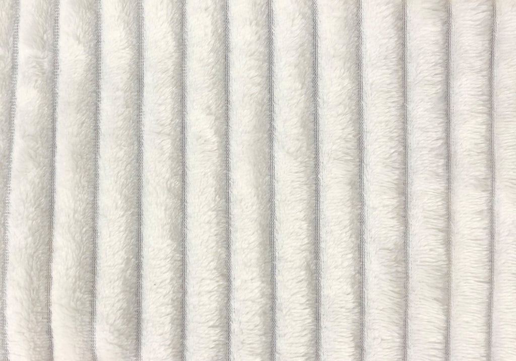 60" Ultra Soft Ivory Throw with a Ribbed Design