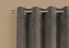 84" Taupe Polyester Two Pieces Room Darkening Curtain Panel