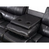 Wooden Motion Sofa With DropDown Table, Black