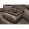 Motion Sofa With Pillow Arms And Outlet, Grey