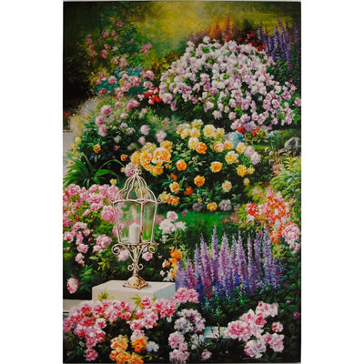 Wooden Wall Art With Beautiful flowers, Multicolor