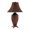 Polyresin 30' Table Lamp With Aesthetic Base Set Of 2 Brown