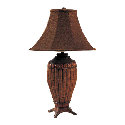 Polyresin 30' Table Lamp With Aesthetic Base Set Of 2 Brown