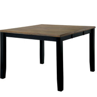 Wood Counter Height Table, Black And Oak Brown