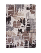 Contemporary Style Thick And Plush Area Rug With Fine lines, Multicolor