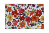 Bright Floral Pattern Nylon Area Rug With Latex Backing, Small, Multicolor