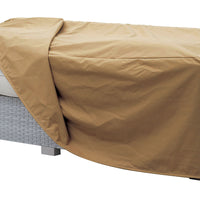 Waterproof Fabric Dust Cover for Outdoor Sofa, Medium, Light Brown