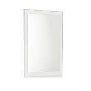 Wooden Framed Mirror in Rectangular Shape, White