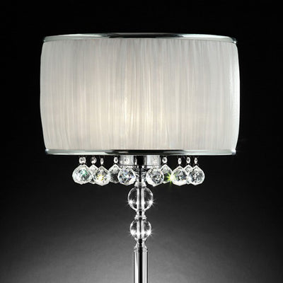 Traditional Style Table Lamp, White