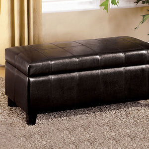 Contemporary Style Ottoman, Espresso