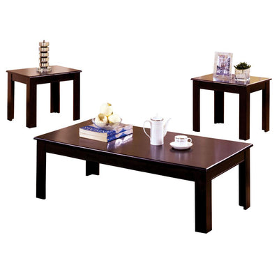 Contemporary 3 PC Coffee Table Set