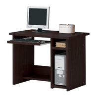 24" X 39" X 30" Espresso Wood Veneer (Paper) Computer Desk