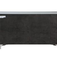 18" X 60" X 34" Platinum Wood Dresser