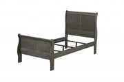 41" X 85" X 47" Dark Gray Wood Twin Bed