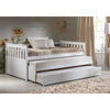 43" X 80" X 32" White Wood Daybed &amp; Pull-Out Bed