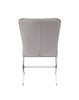 24" X 19" X 35" Velvet Chrome Metal Upholstered (Seat) Side Chair (Set-2)