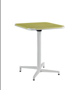 24" X 24" X 30" Yellow White Metal Folding Table