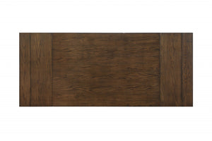 42" X 96" X 30" Dark Oak Wood Dining Table