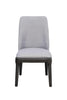 23" X 21" X 39" Light Gray Linen Oak Wood Upholstered (Seat) Side Chair