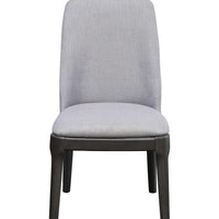 23" X 21" X 39" Light Gray Linen Oak Wood Upholstered (Seat) Side Chair