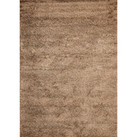 Contemporary Area Rug In Polypropylenefrieze and Jute Mesh Backing, Brown