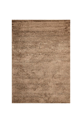 Contemporary Area Rug In Polypropylenefrieze and Jute Mesh Backing, Brown