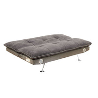 Gallagher Contemporary Futon Sofa With Speaker & Bluetooth Function, Gray Finish