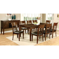 Hillsview I Transitional Style Dining Table, Brown Cherry